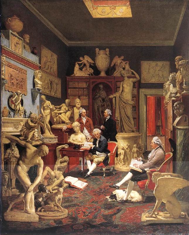 ZOFFANY  Johann Charles Towneley in his Sculpture Gallery France oil painting art